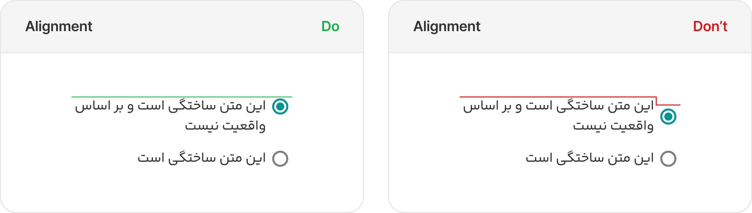 alignment